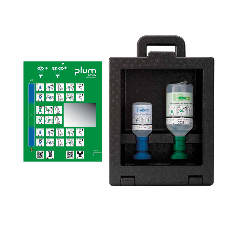 COMBI BOX, armário de parede com solução salina 500 e pH neutro 200 equipamento de proteção profissional