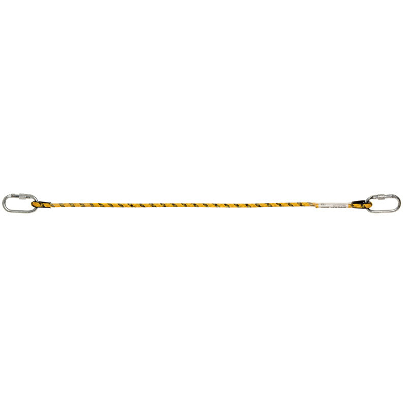 CORDA 1,5 m, poliéster com 2 mosquetões 80112J equipamento de proteção profissional