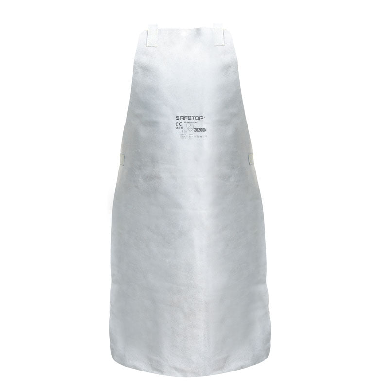 Avental de Proteção de Couro Avental de couro cinza, qualidade padrão, 90x60 cm para segurança profissional