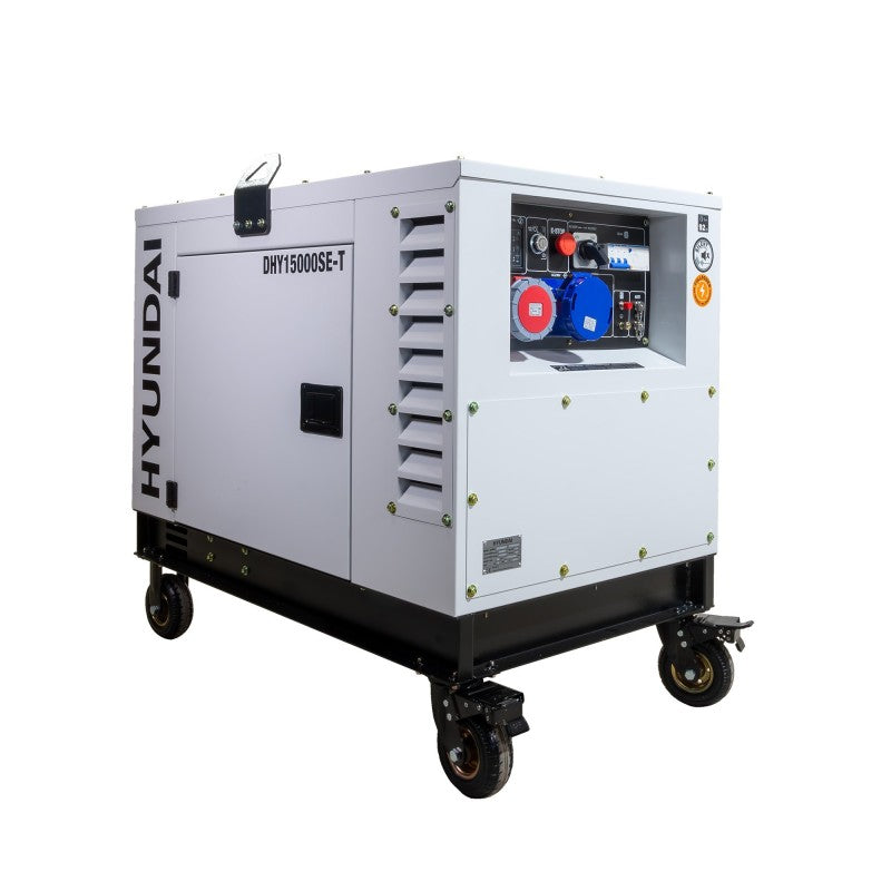 Gerador Diesel Elétrico Insonorizado DHY15000SE-T com Potência Máxima de 12Kw/15KVA (HY-DHY15000SE-T)