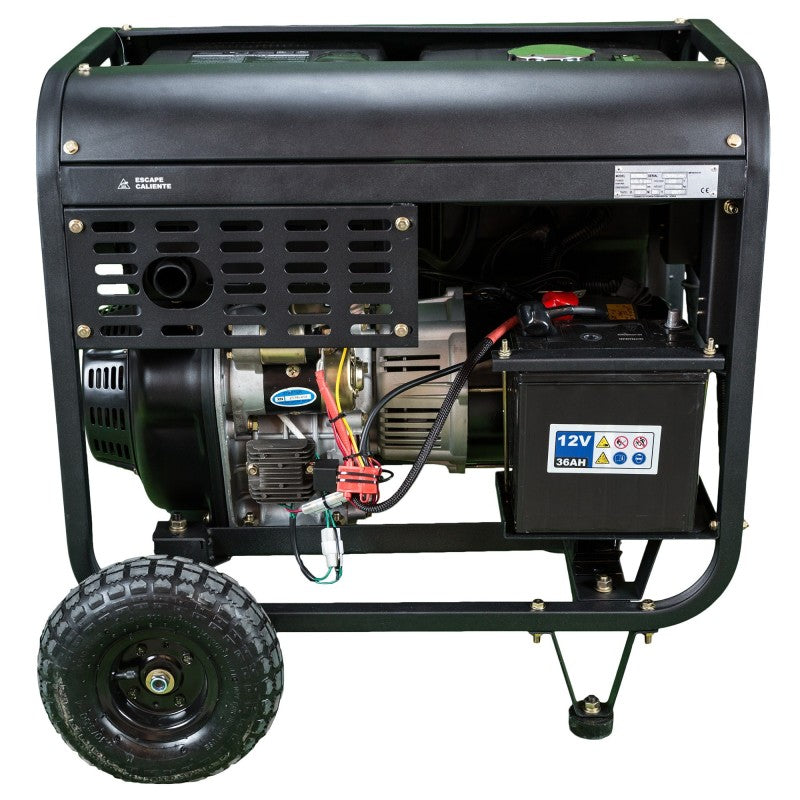 Gerador a diesel monofásico aberto DHY6000LEK de 5,5 kW (HY-DHY6000LEK)
