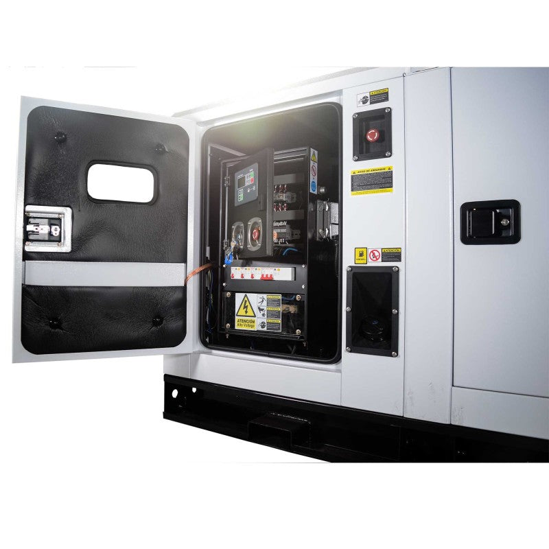 Grupo gerador insonorizado DHY66KSE (trifásico) com potência máxima de 66 kW. (HY-DHY66KSE)