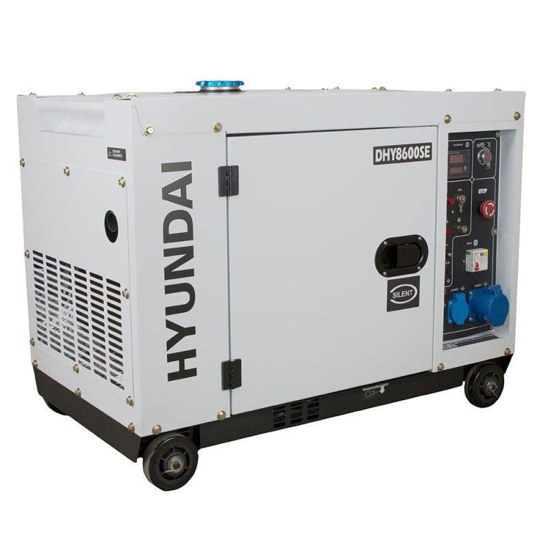Gerador a diesel insonorizado da série DHY8600SE-T Pro | Potência máxima | HYUNDAI (HY-DHY8600SE-T)