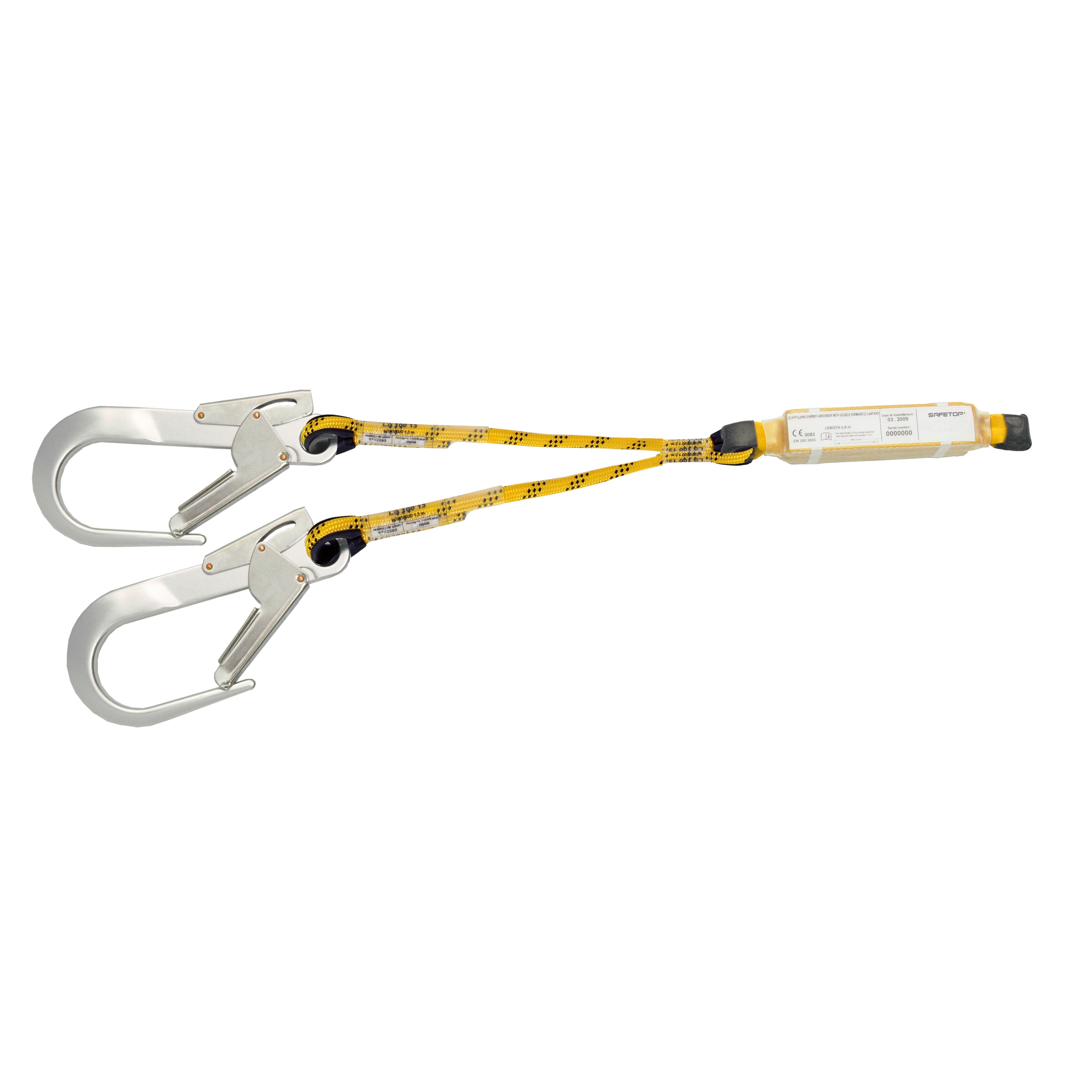 CORDA DUPLA 1 m, com absorvedor+80113J (2 peças) equipamento de proteção profissional