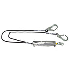 CUERDA DOBLE IGNÍFUGA 2 m, con absorbedor y mosquetones
