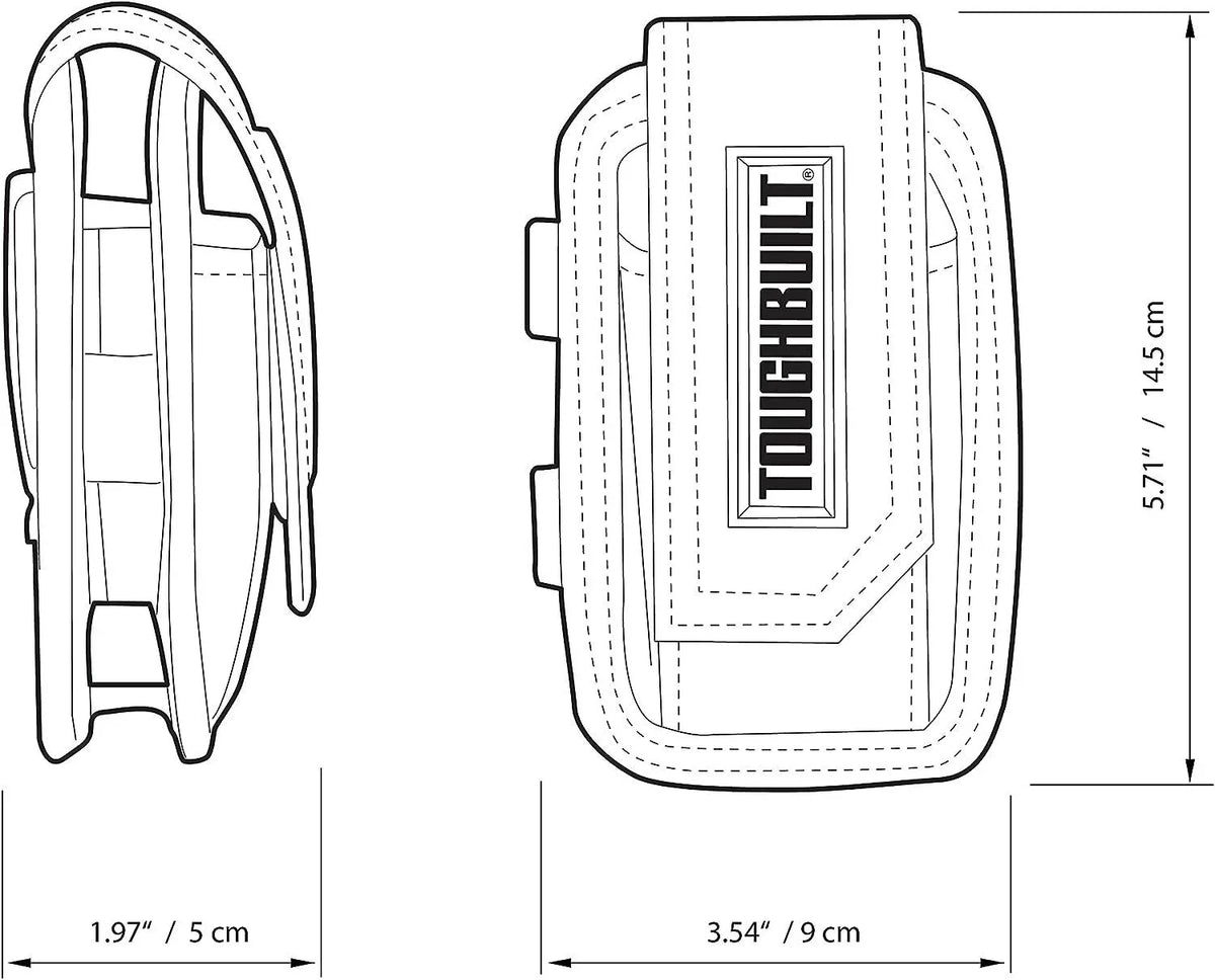 Bolsa para smartphone Pouch com bloco de notas e lápis Toughbuilt TB-33-BEA – imagem 5