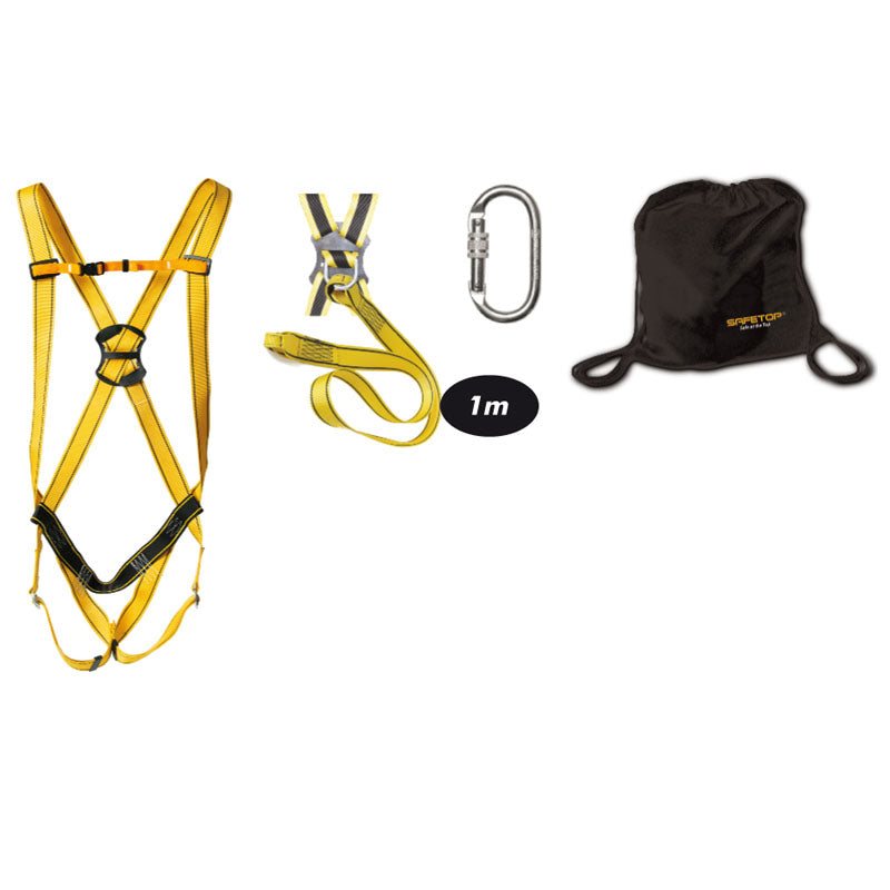 ELBRUS 51, kit 80050+1 m eslinga+80112J+80124 mosquetão equipamento de proteção profissional