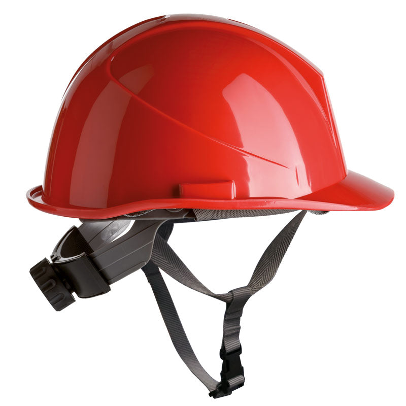 Capacete de Segurança SÉRIE ER, capacete de HDPE com tira de queixo e parafuso, EN397