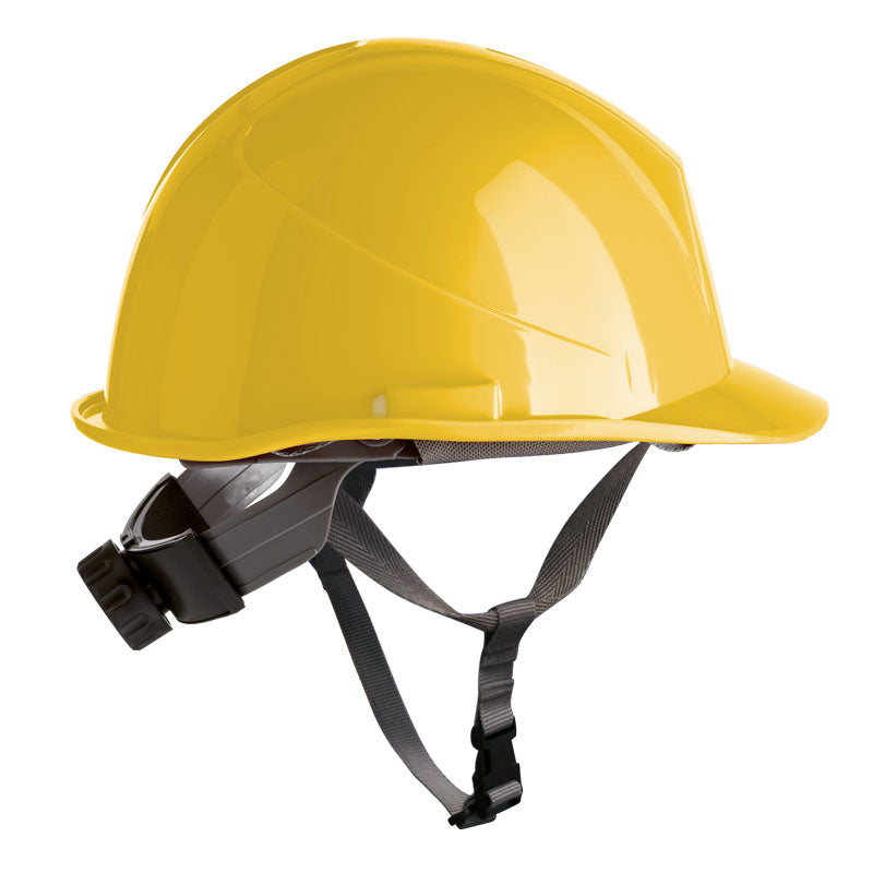Capacete de Segurança SÉRIE ER, capacete de HDPE com tira de queixo e parafuso, EN397