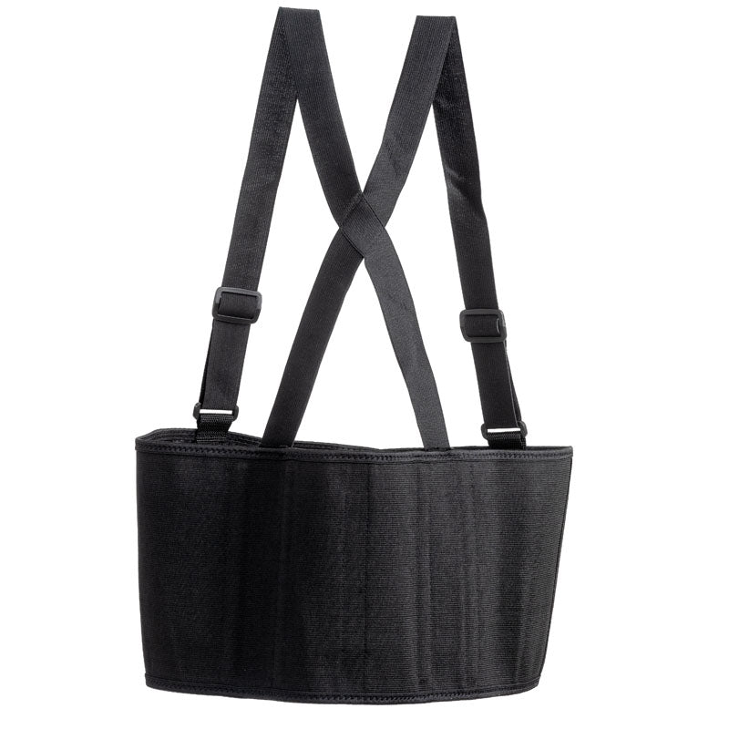 Cinta elástica de soporte lumbar con velcro y tiras (en blíster)