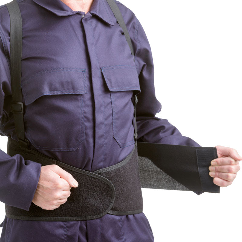 Cinta elástica de suporte lombar com velcro e tiras (em blister) equipamento de proteção profissional