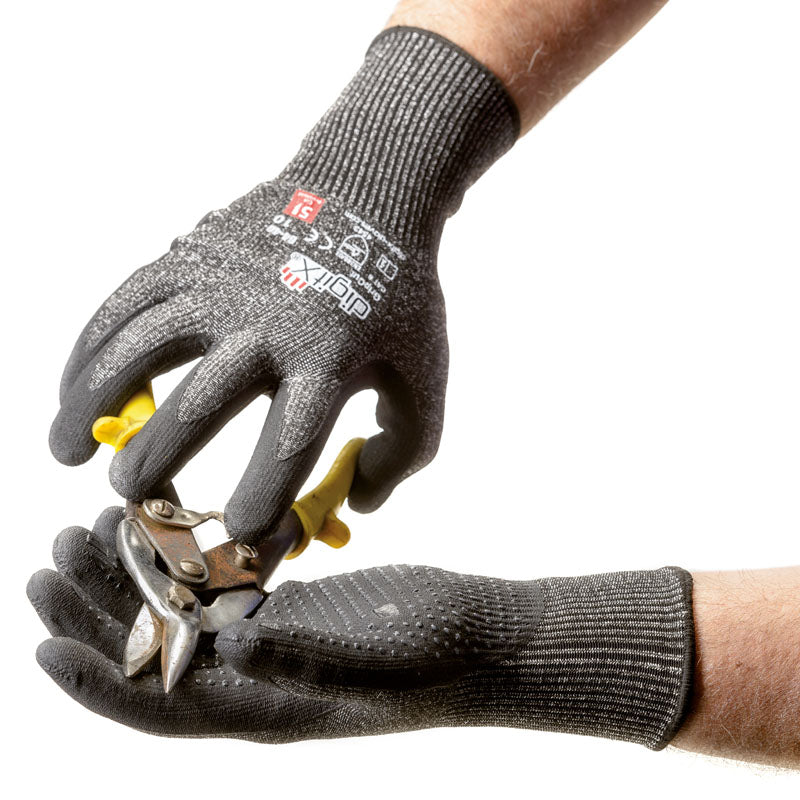 GRIPCUT, Luva Anti-Corte e Térmica com Bolinhas na Palma (12 Pares)