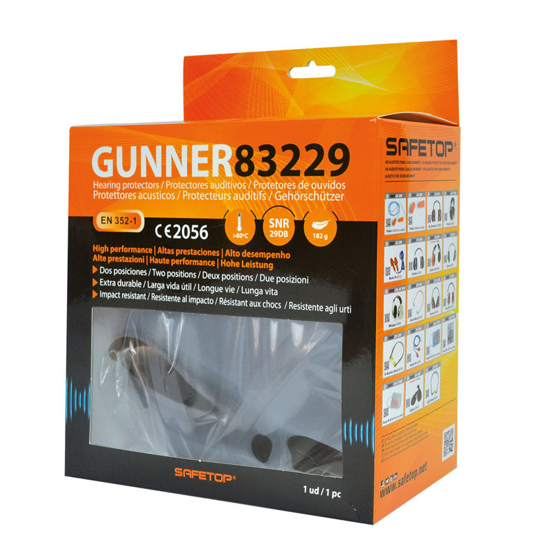 GUNNER, protetor auditivo dielétrico de 2 posições SNR 29