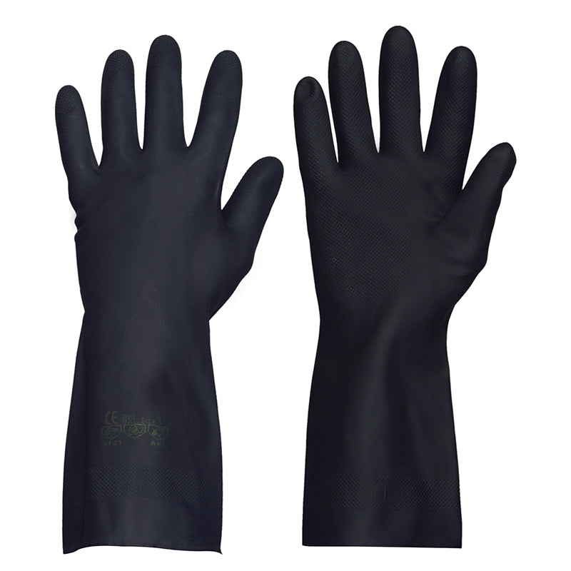 HEAVYTEX, guantes químicos de látex-neopreno de calidad alimentaria (12 pares)