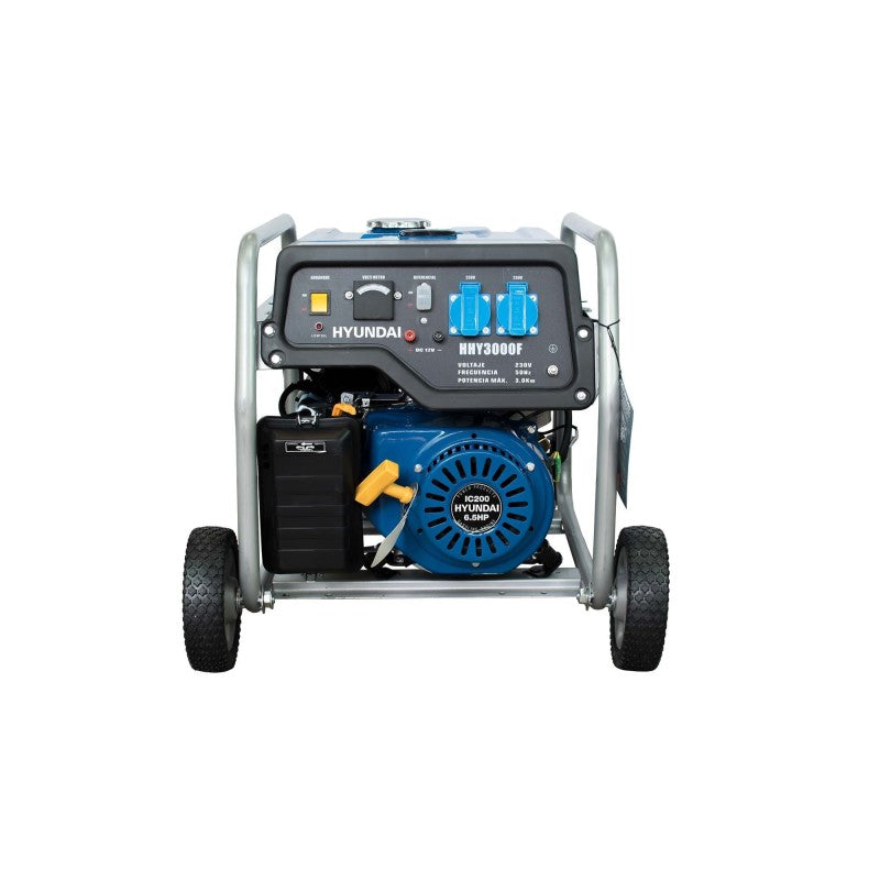 Gerador a gasolina monofásico HHY3000FK com rodas, 2,8 kW (HY-HHY3000FK)