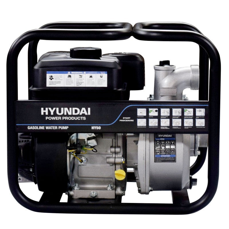Bomba de água a gasolina HY50 HYUNDAI 500 l/min para água limpa (HY-HY50)