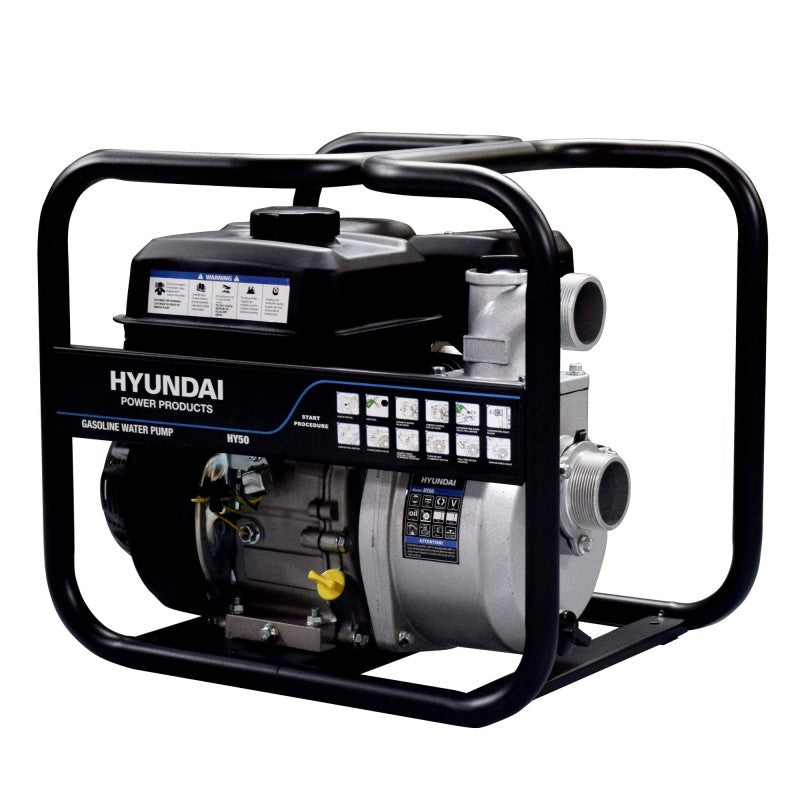 Bomba de água a gasolina HY50 HYUNDAI 500 l/min para água limpa (HY-HY50)