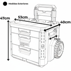 Carro de ferramentas Toughbuilt StackTech de 3 gavetas Locking Box TB-B1-D-R93-BEA – imagem 20