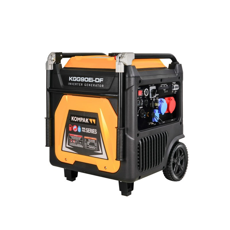 Gerador a gasolina de combustível duplo KGG90EI-DF de 8,9 kW da KOMPAK (KP-KGG90EI-DF)