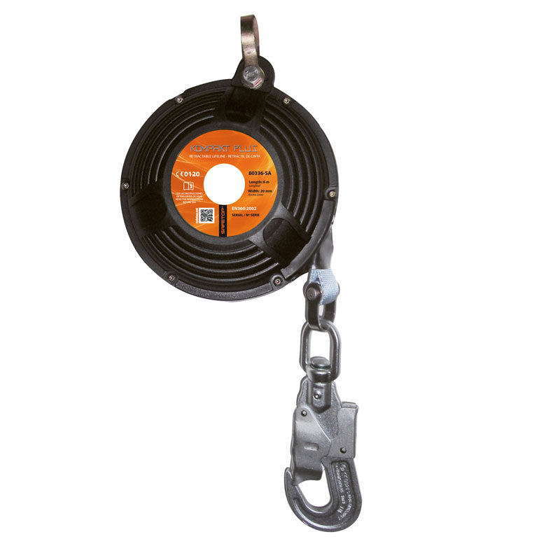 Equipamento Antiqueda KOMPAKT PLUS, cinto retrátil vertical 6 m sem absorvedor para segurança profissional