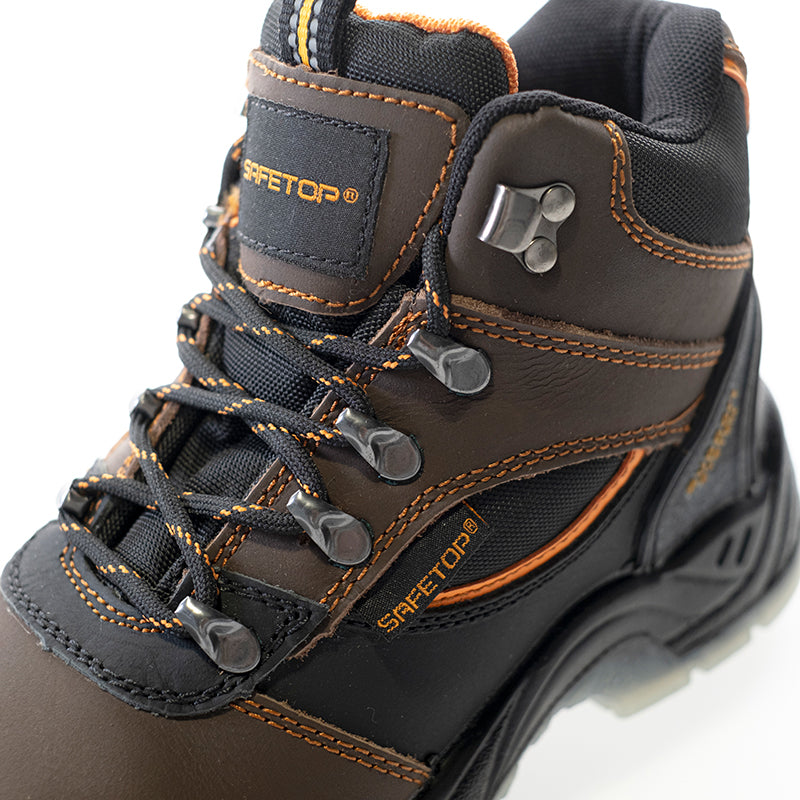 LEMAIO, bota de trekking em pele de pônei marrom (não EPI)
