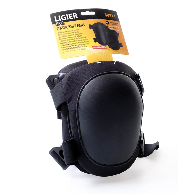 LIGIER-PRO, Joelheiras elásticas leves com reforço, par