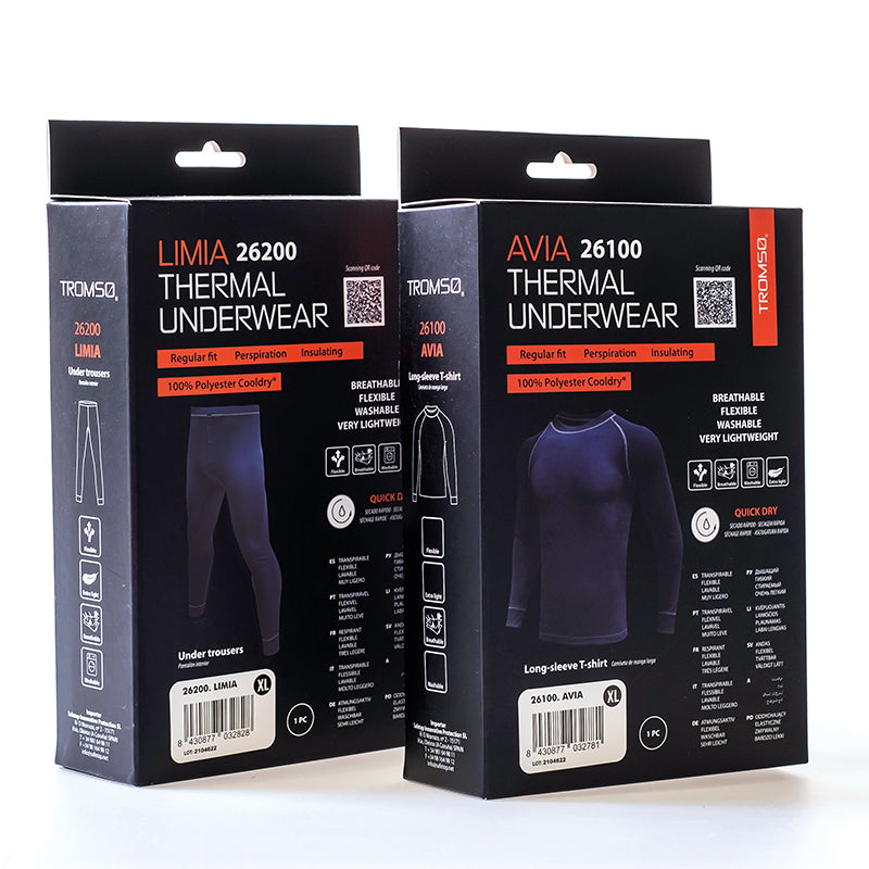 LIMIA, calça térmica QuickDry azul marinho
