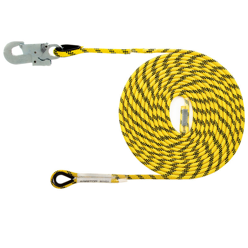 LÍNEA DE VIDA de 40 m, 14 mm de diámetro con mosquetón 80111