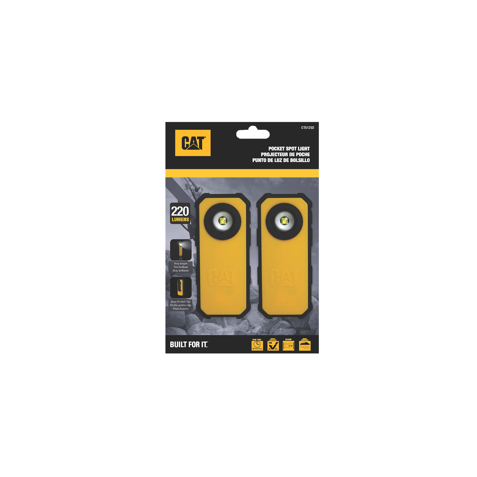 Lanterna de bolso CT51202 (2 unidades) CAT (CP-CT51202)