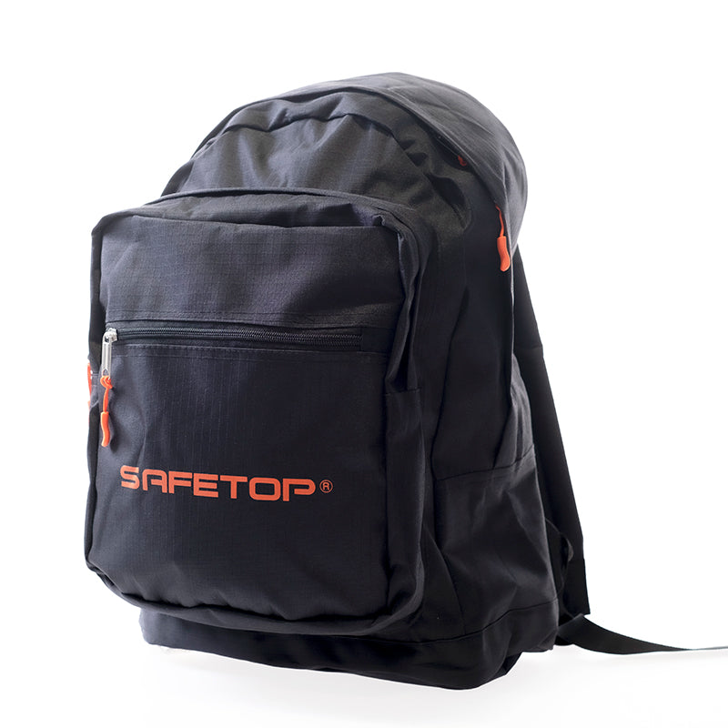MOCHILA P-Equippo negra impermeable 50x35x20cm, varios bolsillos
