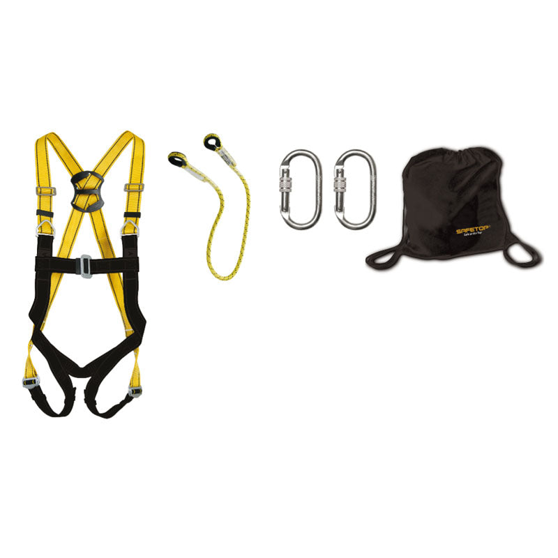 Arnês de Segurança NARANCO-B, kit com arnês 80070B+80105 (1,5 m)+80124 para segurança profissional