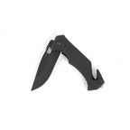 Canivete dobrável CP-106310 em aço inoxidável preto CAT (CP-106310)
