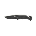 Canivete dobrável CP-106310 em aço inoxidável preto CAT (CP-106310)