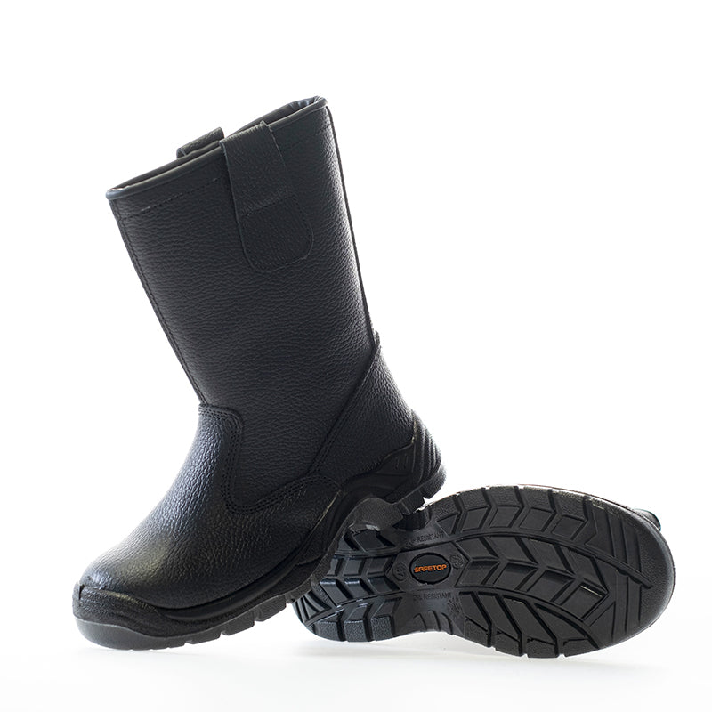 OHIO, bota S3 de cano médio, em couro de búfalo