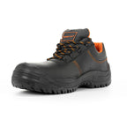 Zapato de cuero negro con cordones grabados S3 SR - ORATIO