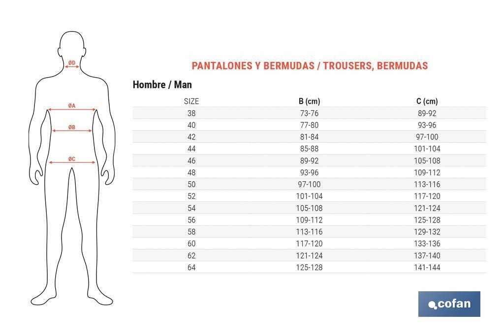 Calças De Trabalho | Flex | Modelo Jano | Regular Fit | Composição 97,76% Algodão e 2,24% Elastano | Cor Azul Marinho/Preto