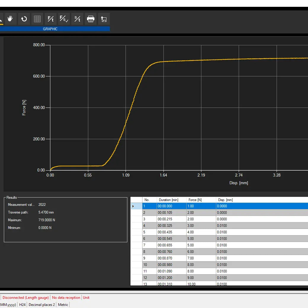 Paquímetro digital PCE-DFG FD 300 incl. software
