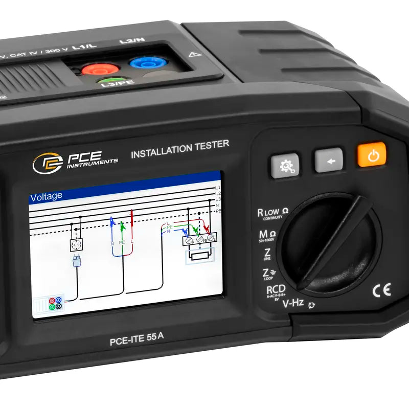 Comprobador de instalación PCE-ITE 55A