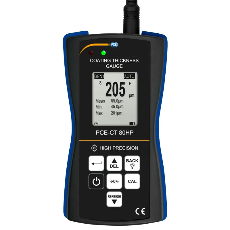 Medidor de espessura de precisão PCE-CT 80HP-FN1D5