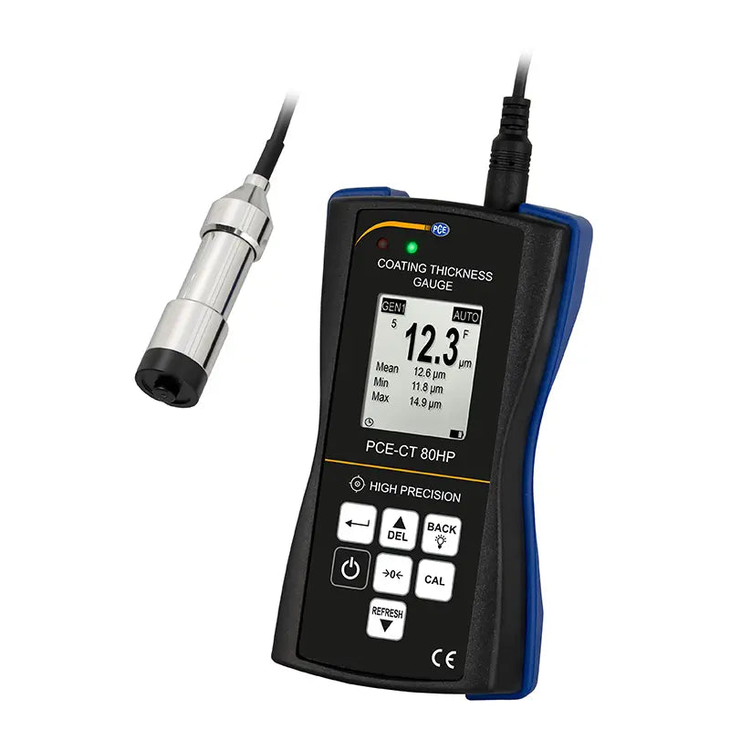 Medidor de espesor de precisión PCE-CT 80HP-FN3