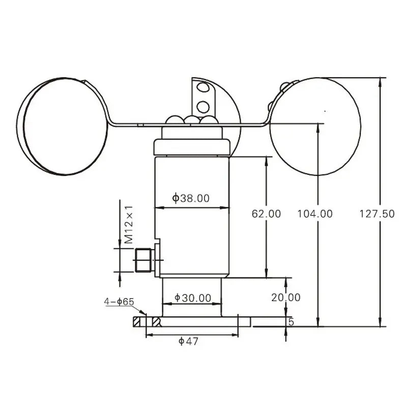 Sensor de vento PCE-FST-200-201-H