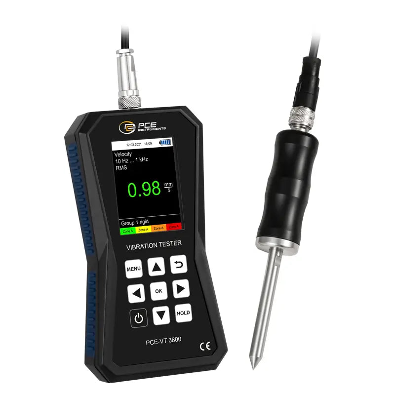 Medidor de vibração PCE-VT 3800S