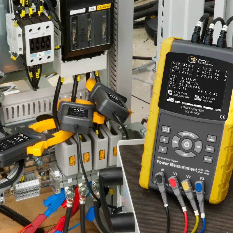 Wattímetro PCE-PA 8000