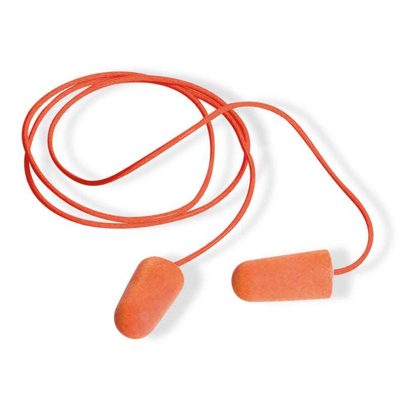 Protectores auditivos de espuma de PU con cable PINKIE con SNR 37 dB Caja de 200 pares