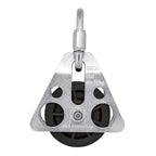 Polea trípode de acero, para cuerdas de 12 mm