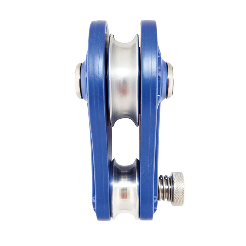 Polia PinLock, com trava para cordas até 18 mm EN12278