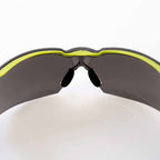 POMPEIA, gafas de montura negra y verde Lentes ahumadas