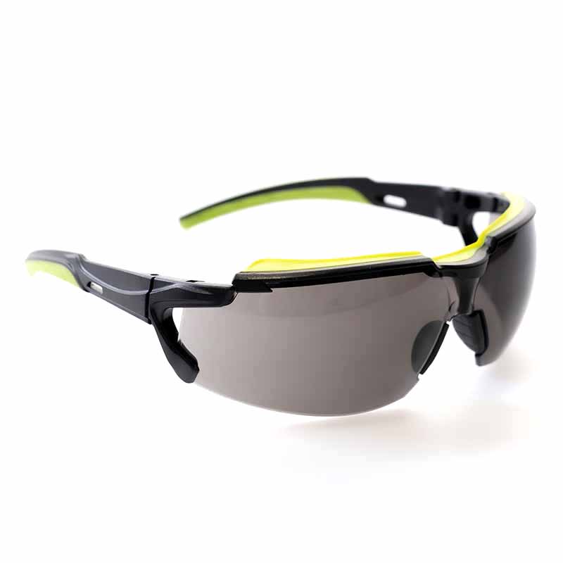 POMPEIA, gafas de montura negra y verde Lentes ahumadas