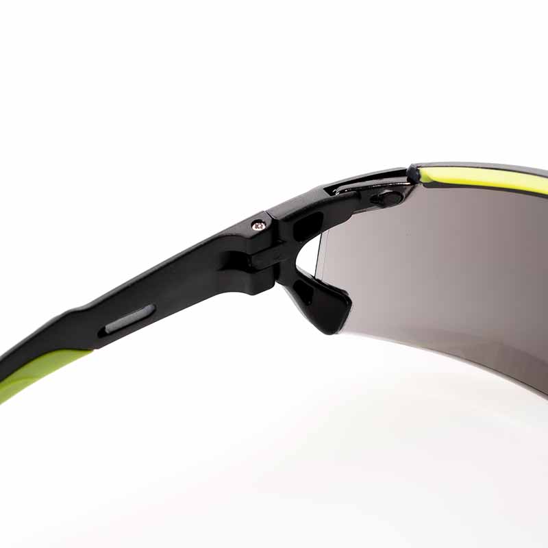 POMPEIA, gafas de montura negra y verde Lentes ahumadas