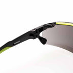 POMPEIA, gafas de montura negra y verde Lentes ahumadas